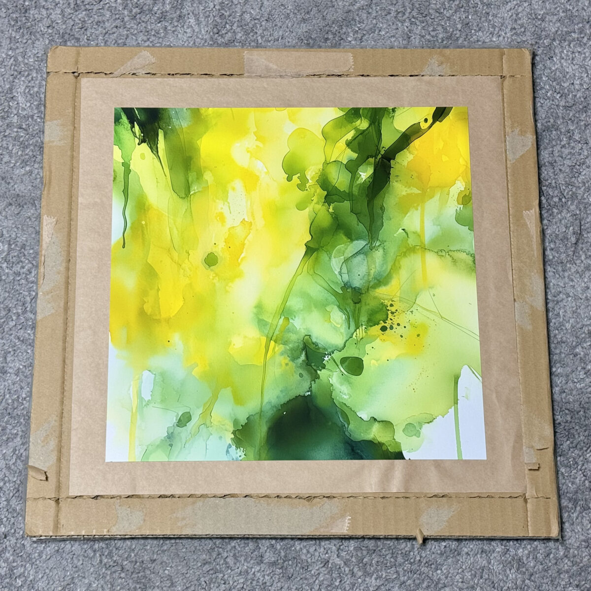 透明】絵画 写真プリント フチ無し 1:1 絵 Midjourney 絵画